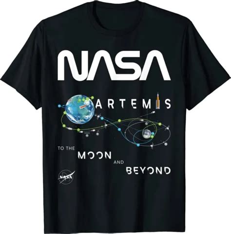 Nasa Artemis 1 Mission Exploration Insignia Worm Logo T Shirt S 5xl 20