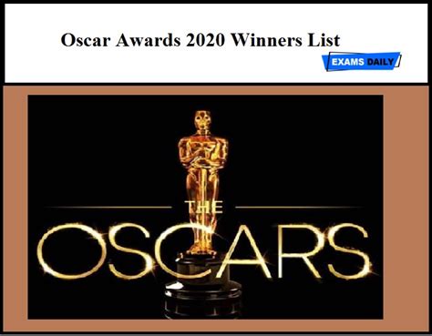 Oscar Awards 2020 Winners List Announced Check Full List Here