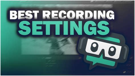 The Best Recording Settings For Streamlabs Obs Fps P No Lag