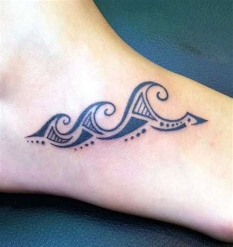 Swimming or rowing against the waves can be hard, and opposing waves are used in tahitian tattoos to show adversities, while favorable waves are symbols for. Waves tattoo, Tattoos for women, Tattoos for women flowers