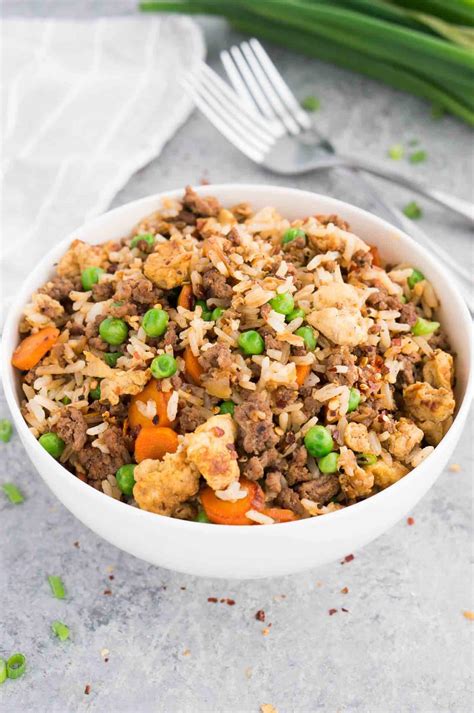 Beef Fried Rice Easy Weeknight Dinner Delicious Meets Healthy