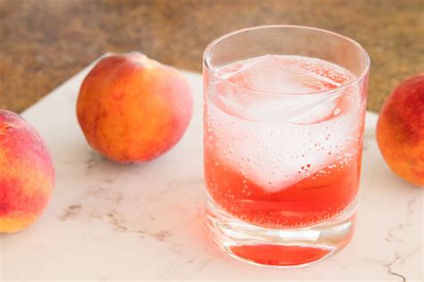 Sparkling Peach Sunrise Mocktail Recipe Non Alcoholic