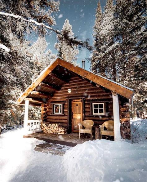 Log Cabin In Winter0002 Home Exin