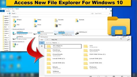 How To Access The New File Explorer Interface On Windows 10 Youtube