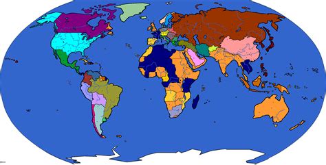 34 Map Of The World 1900 - Maps Database Source