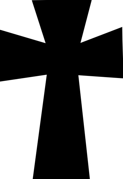 Medieval Cross Black Clip Art at Clker.com - vector clip art online