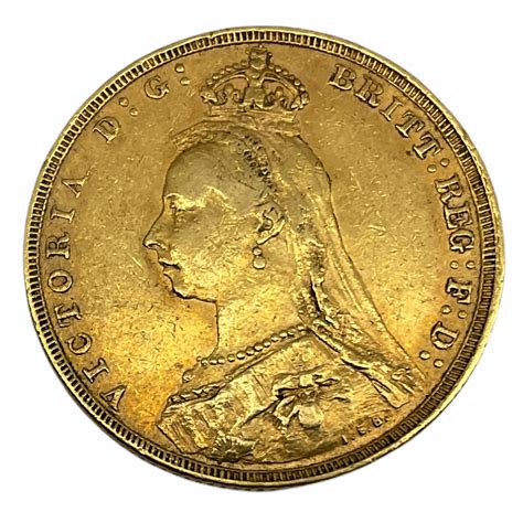 Ds Queen Victoria 1890 Gold Full Sovereign C Coins Banknotes And Stamps