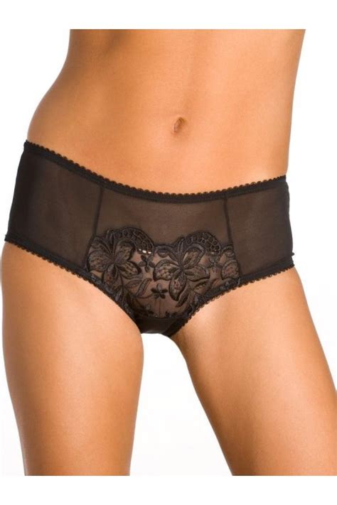 New Ladies Camille Black Sheer Lace Womens Lingerie Knickers Briefs