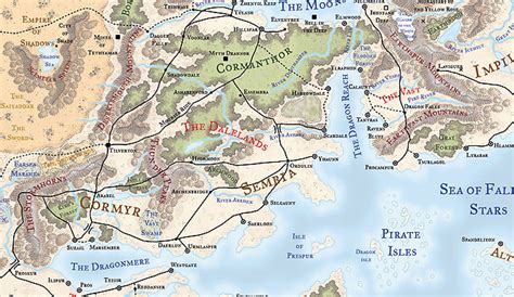 Cormyr Sembia Vast And Cormanthor In Faerun And The New World World