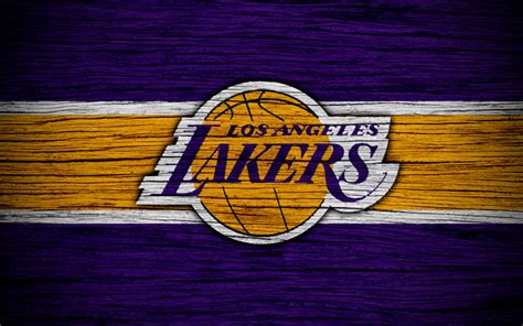To use your lakers background codes. Download wallpapers 4k, Los Angeles Lakers, NBA, wooden ...