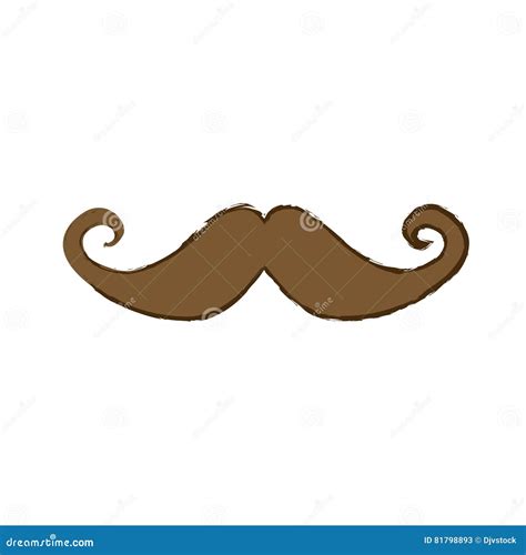 Vintage Mustache Icon Image Stock Vector Illustration Of Disguise