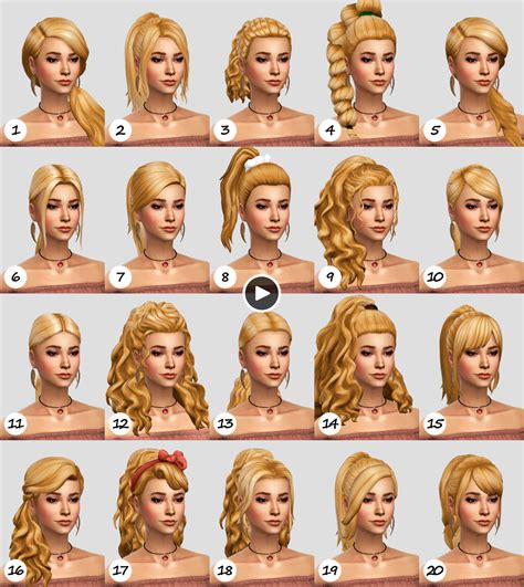 The Sims 4 Hair Cc Pack Mazcreation