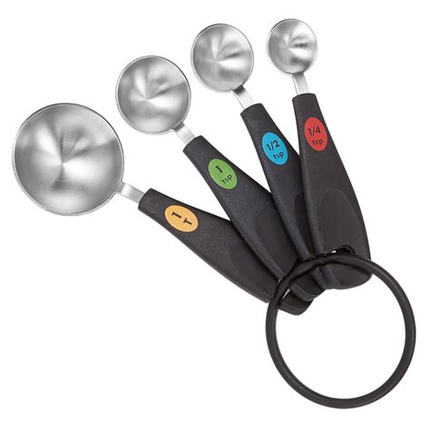 Oxo Set Of 4 Stainless Steel Measuring Spoons At Home