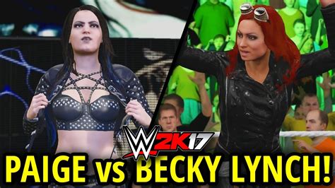 #smackdown watch wwe smackdown on syfy. WWE 2K17 - PAIGE vs BECKY LYNCH!! (FULL WOMENS MATCH ...