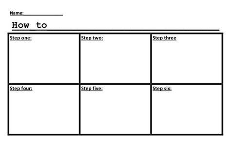 How To Graphic Organizer
