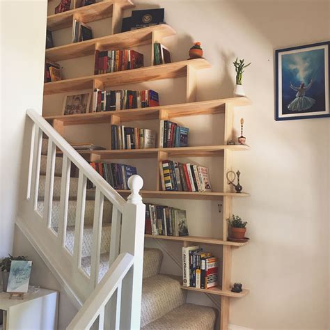 Bookshelves On Stairs Stair Bookshelf Staircase Bookshelf Flat Roof