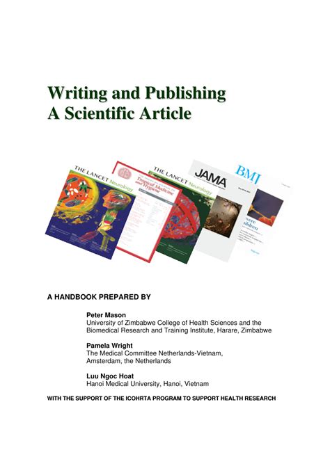 Pdf Writing And Publishing A Scientific Paper