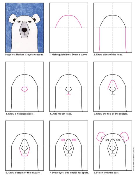 How To Draw A Polar Bear Realistic Art For Kids Hub P