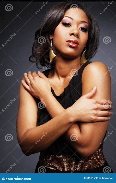 Beautiful African American Girl 2 Stock Image Image Of Glossy Ethnic 8521799
