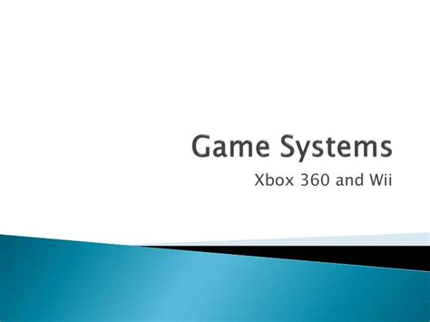 Ppt Game Systems Powerpoint Presentation Free Download Id1858691