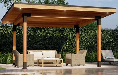 Urban Pavilion Low Sloped Roof Gazebo Summerwood Products In 2023