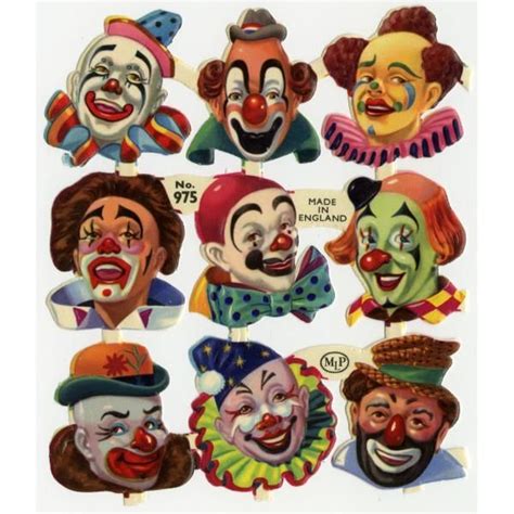 Clown Heads Clowns Pinterest Vintage Clown Clown Vintage Clown Art
