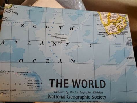 December 1981 World National Geographic Map New Ebay