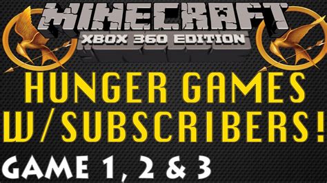 Minecraft Xbox 360 Hunger Games Wsubscribers Game 1 2 And 3 Youtube