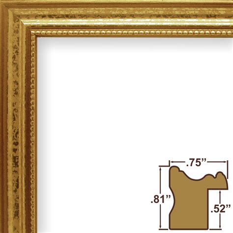 11x14 Inch Aged Gold Picture Frame Set Of Two 314gd1114l 2 Craig Frames