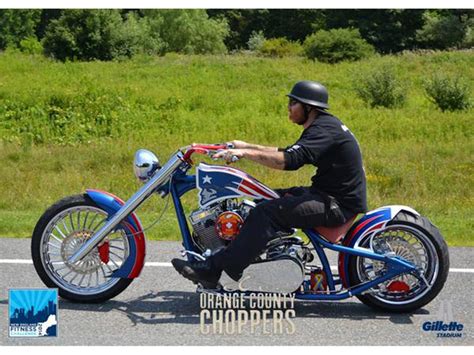 Orange county choppers fire bike 1:10 scale die cast signed by all 3 members. 2014 Orange County Choppers New England Patriots Chopper ...