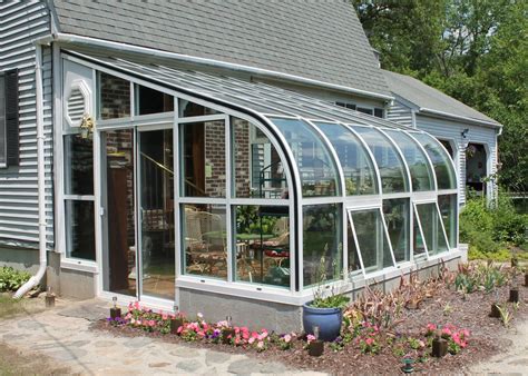 Curved Eave Aluminum Greenhouse - Glass House, LLC