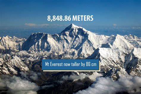 Mount Everest Is Now 884886 Metres Tall Heres How The Tallest Peak