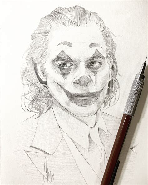 Joker Pencil Sketch Easy Lwwy 1d