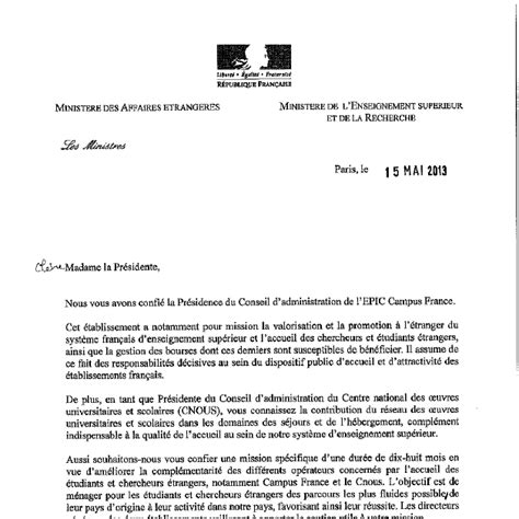 Lettre De Motivation Campus France Algerie Exemple  Financial Report