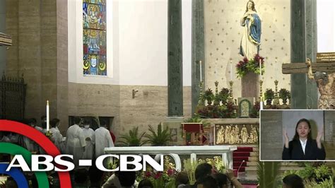 Palm Sunday Mass 2023 At The Manila Cathedral Courtesy TV Maria