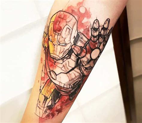 Marvel Iron Man Tattoo