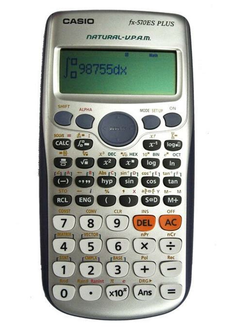 The use of a natural textbook display and high resolution screen allows me to present mathematics. Casio FX-570ES Plus Scientific Calculator FX570ES Genuine ...