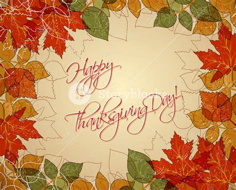 Happy Thanksgiving Day Vector Royalty Free Stock Image Storyblocks