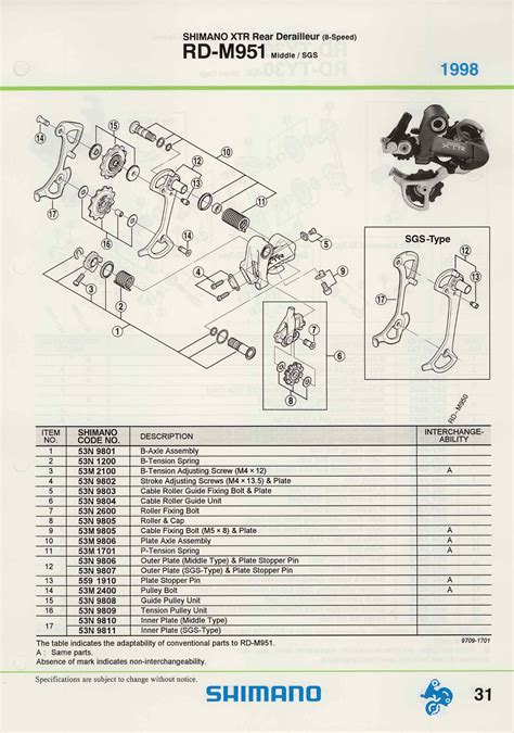 Shimano Spare Parts Catalogue Scan