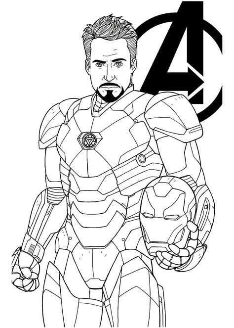 Dibujos De Iron Man Para Colorear Descargar E Imprimir Colorear Imágenes