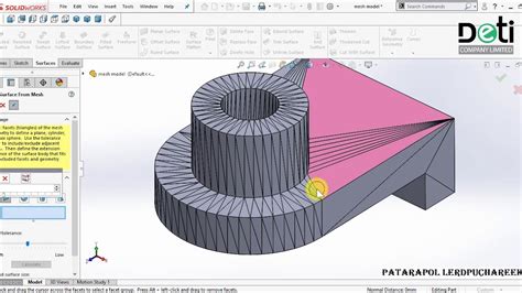 สอน Solidworks ตอนที่ 103 Convert Mesh Model To Solid Model Solidworks