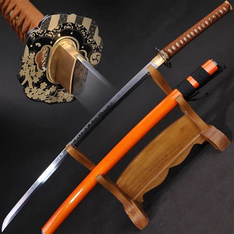 Katana Japanese Samurai Sword Hand Forged Damascus Folded Steelclay
