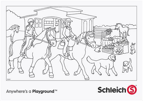 Набор schleich ковбой в седле на. Ausmalbilder Schleich Hunde | Kinder Ausmalbilder
