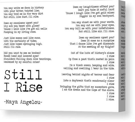 Maya Angelou Poems Still I Rise