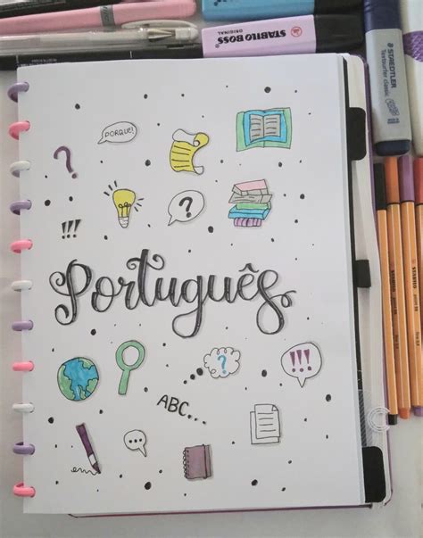 Desenho Para Caderno De Português