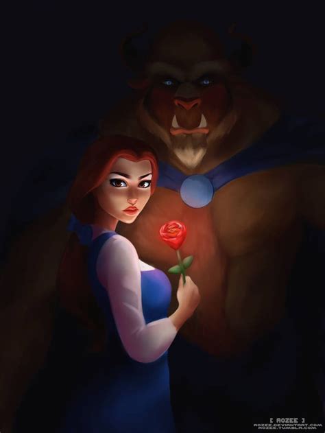 Beauty And The Beast By Aozee Beauty And The Beast Art Disney Beauty
