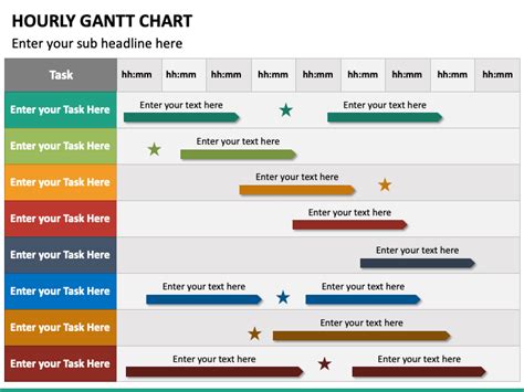 Hourly Gantt Chart Powerpoint Template Ppt Slides Sketchbubble