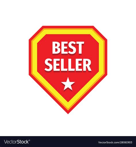 Best Seller Badge Logo Design Royalty Free Vector Image