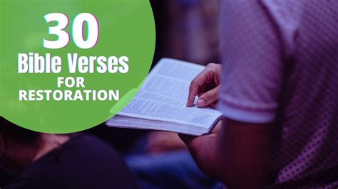 30 Bible Verses For Restoration With Explanations