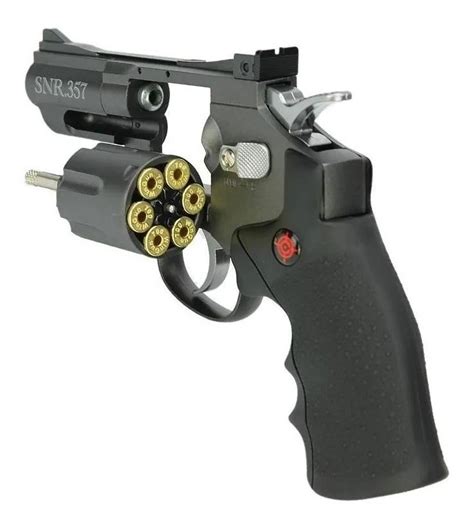 Revolver Co2 Snr357 Calibre 45mm Full Metal Crosman Parcelamento Sem